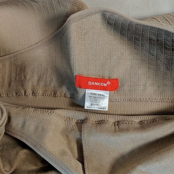 Sankom Support and Posture Bra Swiss Womens XXXL Nude Beige Skin Shaping Vest - Picture 6 of 12